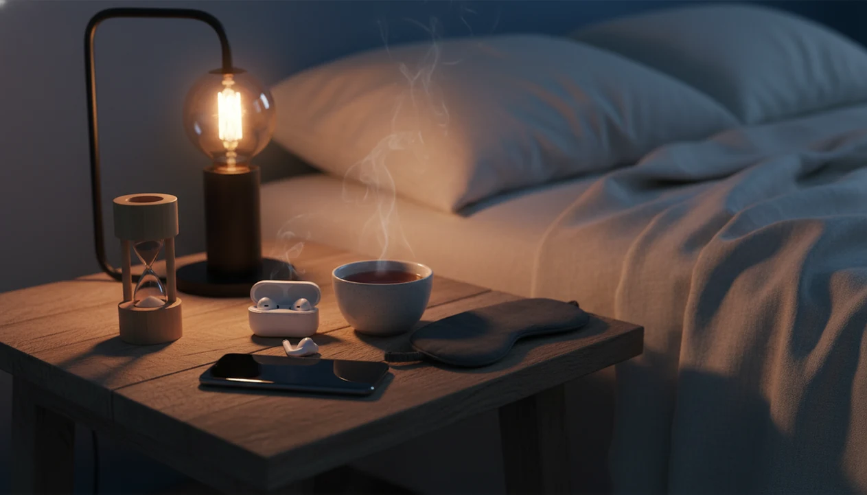 Soft morning light over a structured workspace representing calm daily rhythm